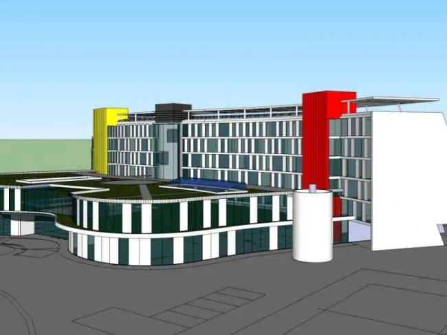Sketchup Hotel Model | Multi story Hotel, Modern Style