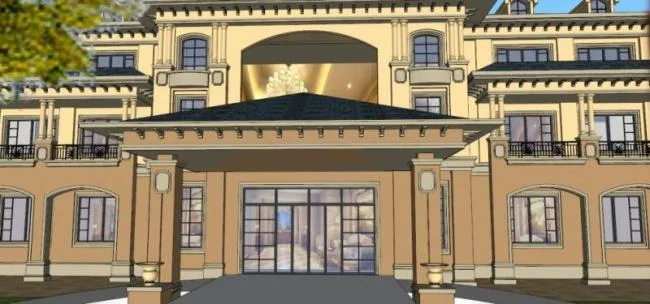Sketchup Villa Model | Stacked Villa, Classical Style
