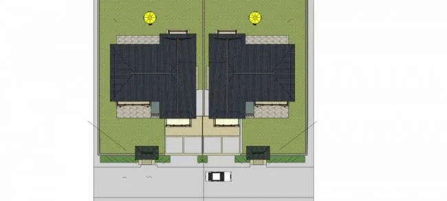 Sketchup Villa Model | Double Split Villa, New Chinese Style, Multi story, Residential Building