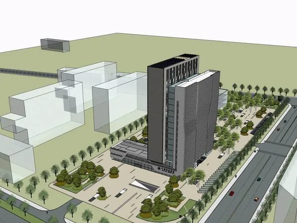 Sketchup Office Model | High rise Office Building, Modern Style