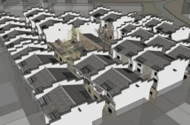 SketchUp Residential Model: Multi-Story Oriental Neoclassical Home with Modern Chinese Design-BIM WORLD