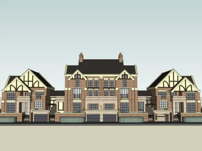 Sketchup Villa Model | Townhouse, Classical Style