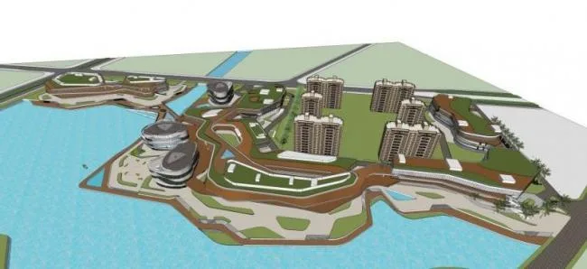 Sketchup Complex Model | Vanke Multi story High rise Mixed Commercial Complex, Sunan Vanke Fifth Park Commercial, Modern Style