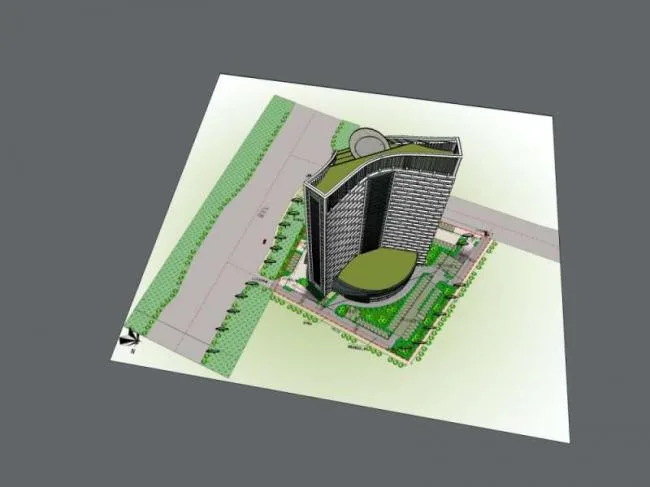 Sketchup Office Model | High rise Office Building, Modern Style