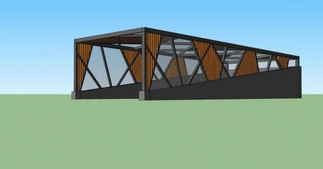 Sketchup Material Model | Garage Entrance, Components, Material Components