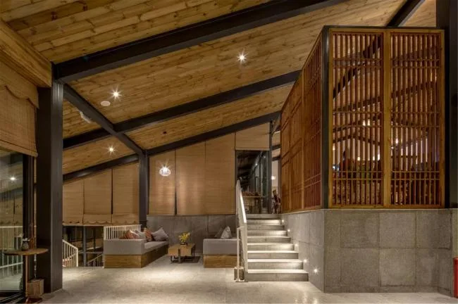 BIM architecture | Adjacent to the canyon, integrated into the settlement: Heizhugou Zen Inn Boutique Hotel Reception Center/Research Building Architectural Design