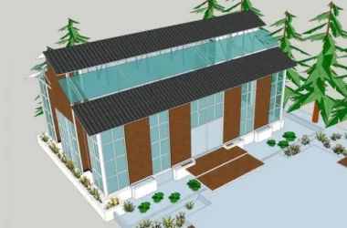 Modern Plant Sunroom Design | SketchUp Model Preview-BIM WORLD