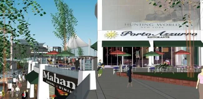 Sketchup Business Model | Submerged Commercial Plaza, Modern Style