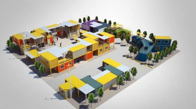 Sketchup Office Model | Container Office Area, Modern Style