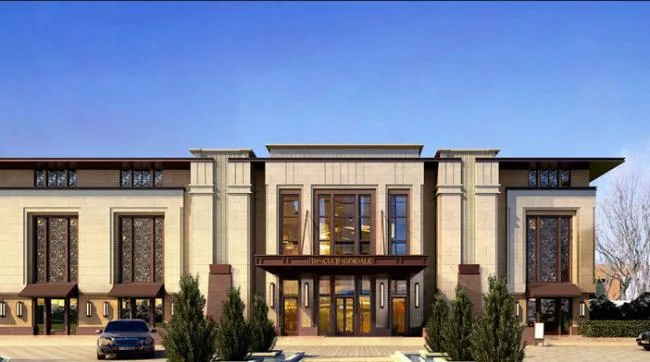 SketchUp Business Model: Multi-Story Classical Style Commercial Club-BIM WORLD