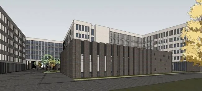 Sketchup School Model | University College Building, Teaching Building, Educational Building, Modern Style