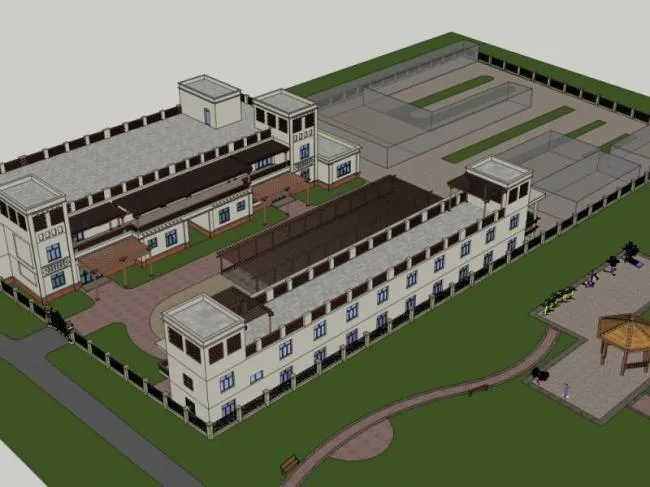 Sketchup Hotel Model | Multi story Hotel, Modern Style