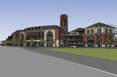 SketchUp Business Model: Multi-Story European Classical Style Community Commercial Street-BIM WORLD