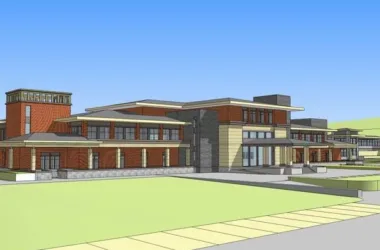 SketchUp Multi-Story Wuhai Hotel Model with Clubhouse and Classical Architecture-BIM WORLD