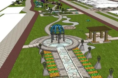 Modern Community Landscape Design in SketchUp-BIM WORLD