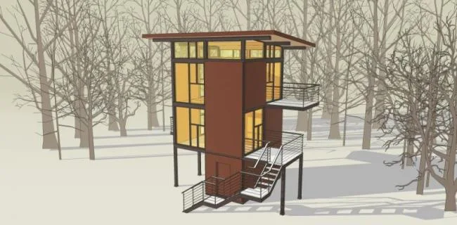 Sketchup Landscape Model | Landscape Platform, Modern Style