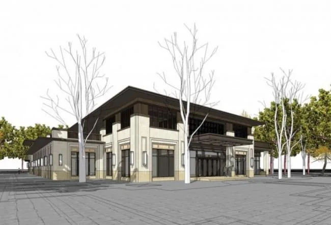 Sketchup Business Model | Multi story Sales Office, Modern Style