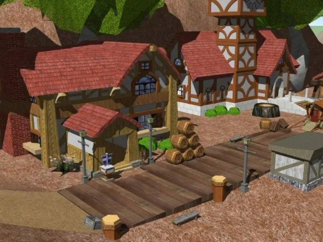 Sketchup Hotel Model | Multi story Shallow Resort, Classical Style