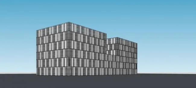 Sketchup Office Model | Multi story Office Building, Modern Style