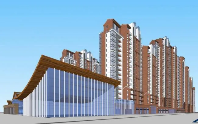 Sketchup Residential Model | Lingnan Wind, Modern Style, High Rise Residential Buildings, Residential Buildings