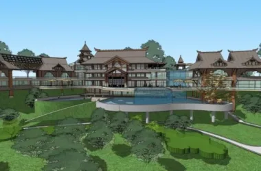 SketchUp Business Model: Designing a Multi-Story Chinese-Style Club-BIM WORLD