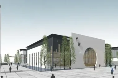 SketchUp Business Model: Multi-Story Clubhouse and Commercial Building in Chinese Style-BIM WORLD