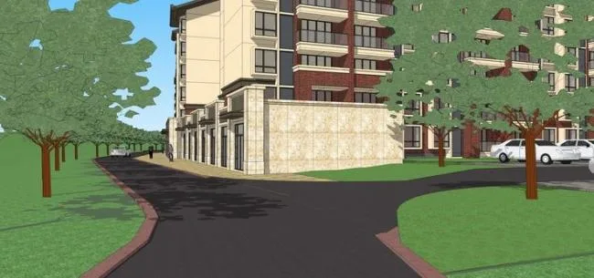 Sketchup Residential Model | Multi-story Residential Community, Landscape Design, European Style, Residential Architecture