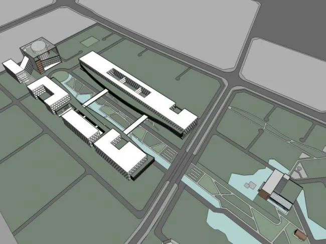 Sketchup Complex Model | Super high-rise commercial complex, office, hotel, modern style