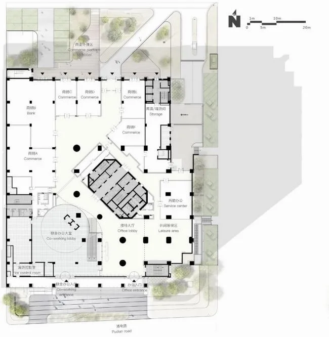 BIM Architecture | Evolution from Conservatism to Openness: Baosteel Building Urban Renewal Project/FTA Architectural Design