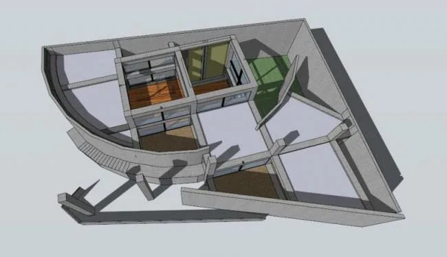Sketchup Villa Model | Solo Villa, Ito Mansion, Yin Dong Mansion, Modern Style, Tadao Ando