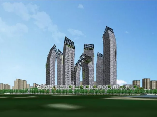 Sketchup Residential Model | Super High rise Residential, Modern Style