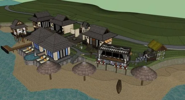 SketchUp Villa Models: Solo, Seaside, Southeast Asian, and Classical Styles