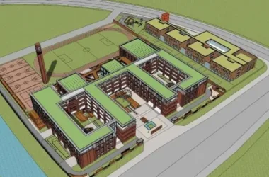 Modern Multi-Story Primary and Secondary School Models in SketchUp-BIM WORLD