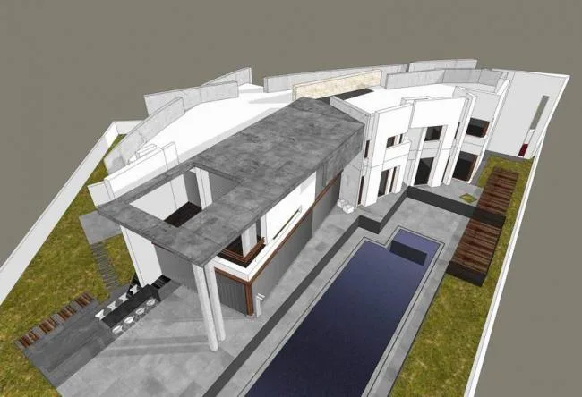 Sketchup Villa Model | Solo Villa, Modern Style