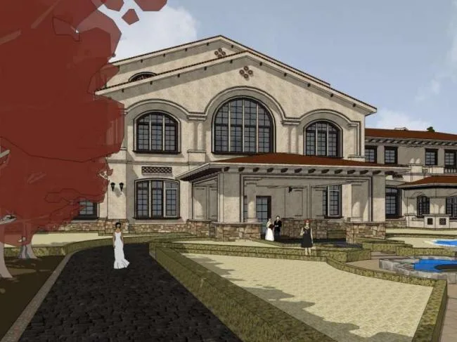 Sketchup Residential Model | Multi story Residential Community, Sales Office, Classical Style