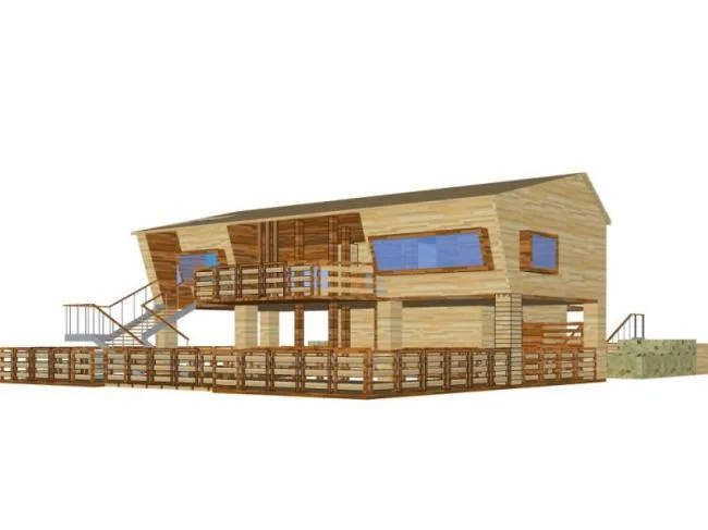 Sketchup Villa Model | Solo Villa, Modern Style
