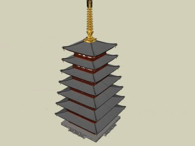 Sketchup Ancient Architecture Model | Multi story Ancient Pagoda, Chinese Style, Ancient Architecture