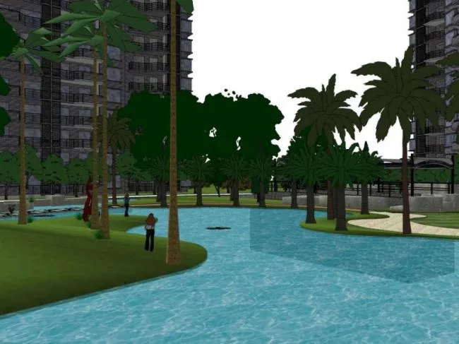 Sketchup Landscape Model | High rise community landscape, residential landscape, modern style