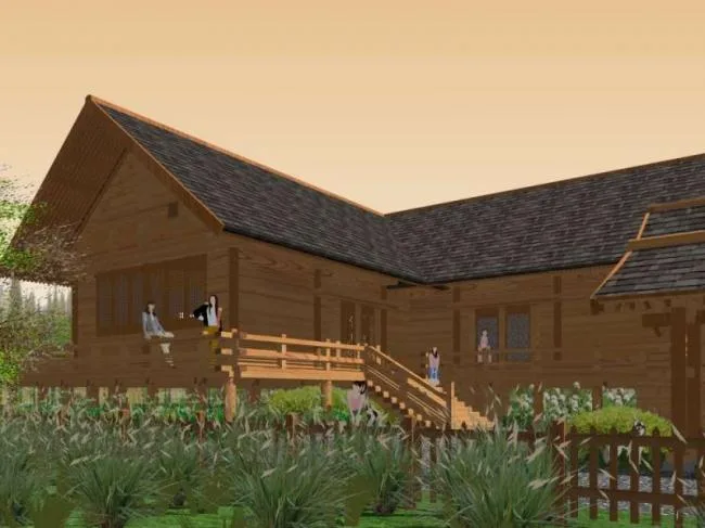 Sketchup Villa Model | Solo Villa, Chinese Style
