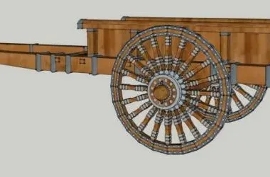 SketchUp Materials for Landscape Design: Horse Carriage and Bull Cart Models-BIM WORLD