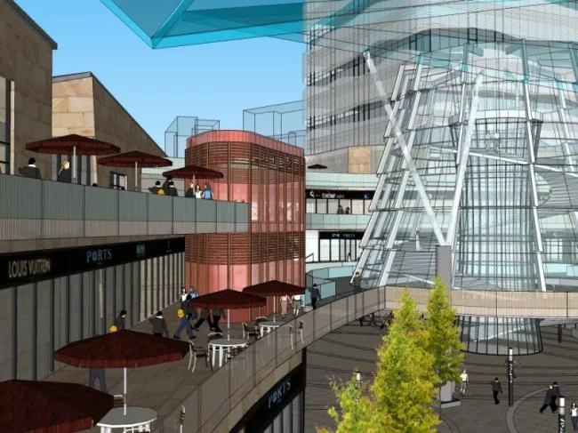 SketchUp Complex Model: Multi-Story Modern Commercial Office Building