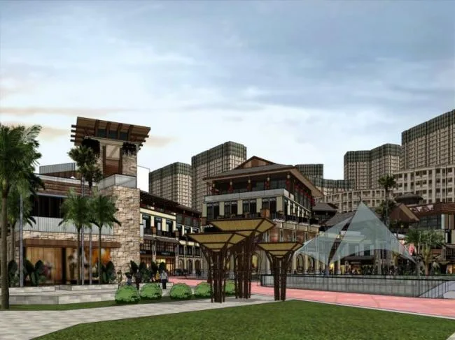 Sketchup Business Model | Multi story Commercial Street, Southeast Asian Style