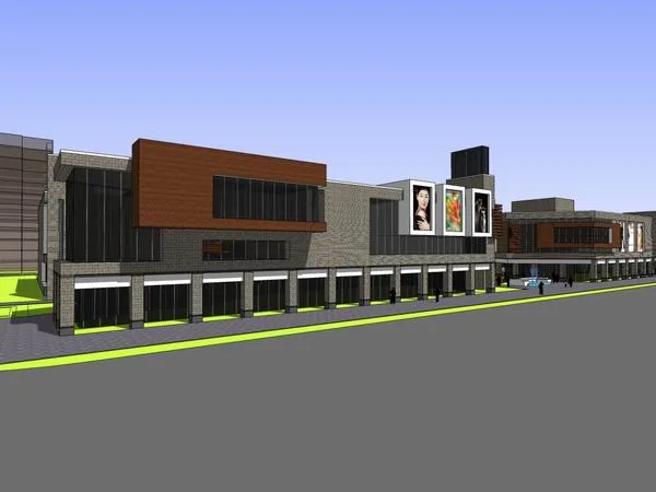 Sketchup Business Model | Multi story commercial building, modern style