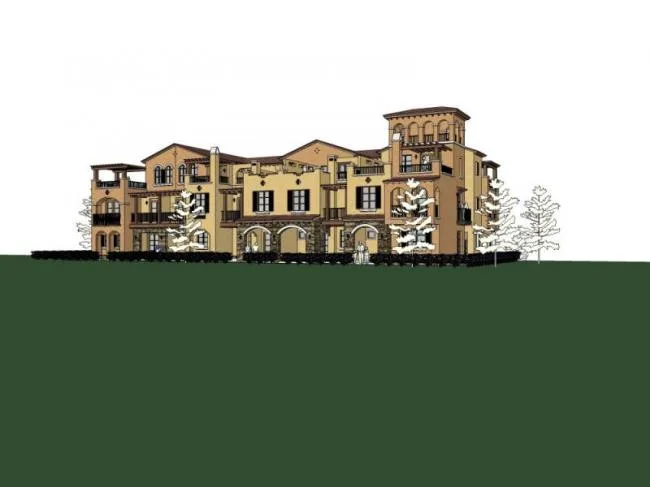 Sketchup residential model | townhouse, European style
