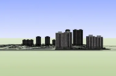 Modern High-Rise Residential Building Models in SketchUp-BIM WORLD