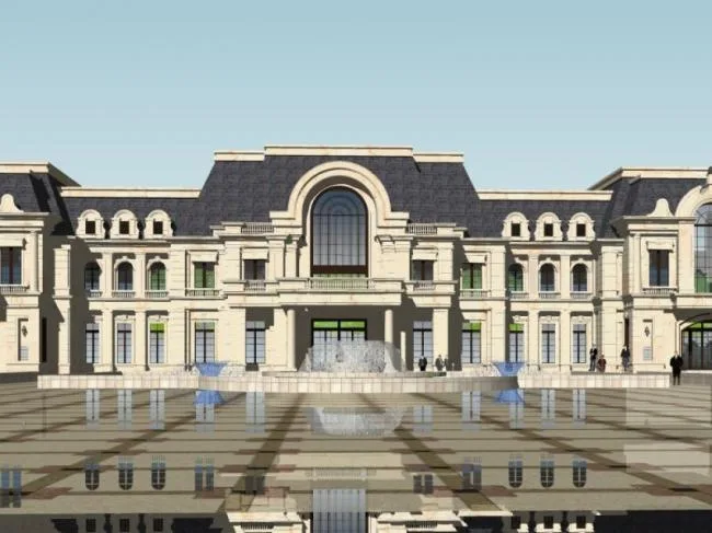 Sketchup Business Model | Multi story Clubhouse, Classical Style
