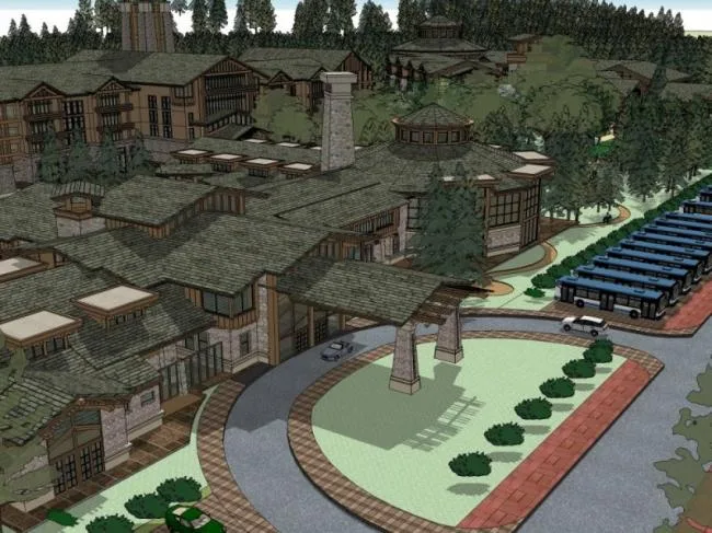 Sketchup Hotel Model | Multi story Resort Hotel, Classical Style