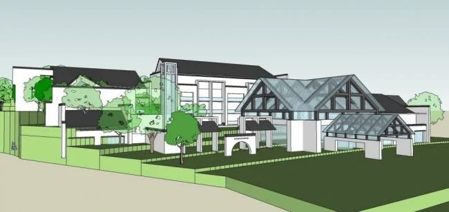 Sketchup business model | Mount Huangshan Leisure Villa, commercial building, multi-storey club, Chinese style