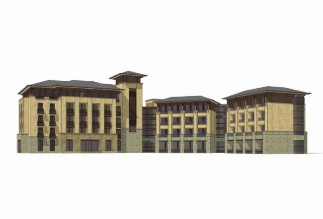 Sketchup Hotel Model | Multi story Hotel, Grassland Style, Club, Modern Style