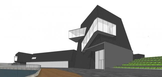 Sketchup Cultural Model | Multi story Art Gallery, Cultural Architecture, Modern Style
